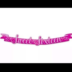 Sweet 16 Birthday Streamer 5.5" x 3.5" Paper Centerpiece Bundle Decorations